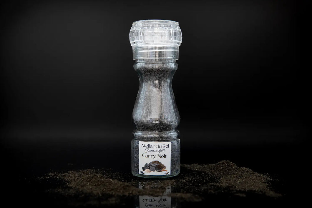 Black Curry - Flavored Camargue Salt Mill 